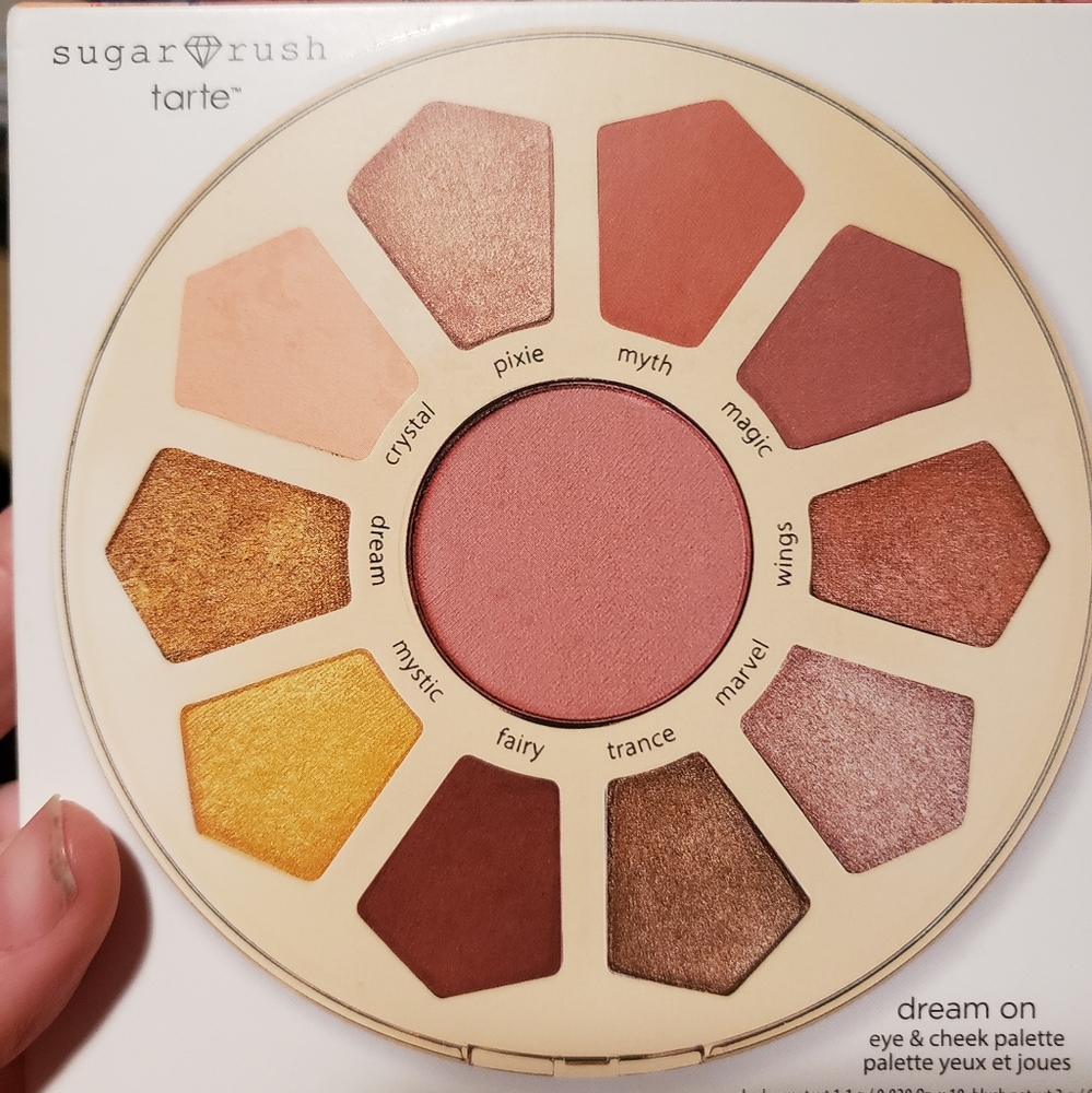 Tarte Sugar Rush dream on eye & cheek palette 10 eyeshadow shades & blush NEW
